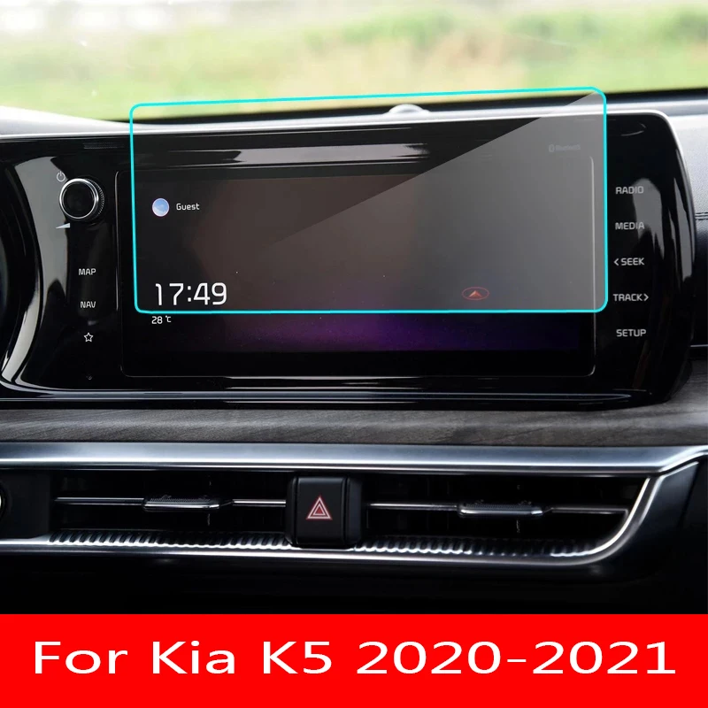 For Kia K5 Optima 2016- 2021 year Car GPS Navigation Tempered Glass Screen Steel Protective Film Car interior sticker