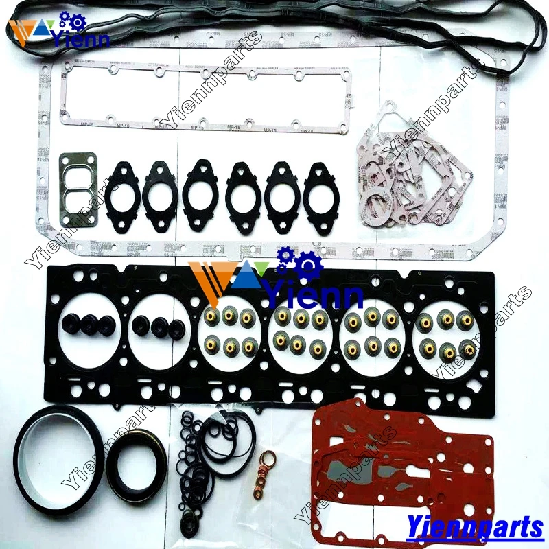 For Komatsu 6D107 S6D107 Full Gasket Kit Head Gasket 6754-91-9110 For Komatsu PC240LC-8 Excavator SA6D107E-1 Engine Parts