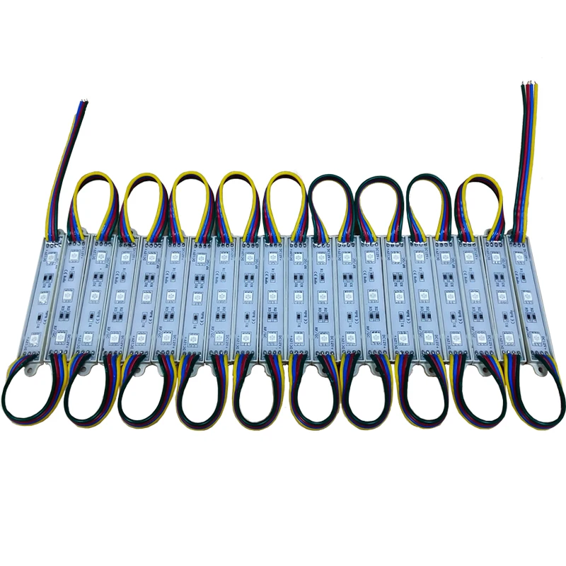 5050 RGB Module High Bright Waterproof LED Acrylic Advertising Signboard Luminous Character Plastic Absorbing Character 12V