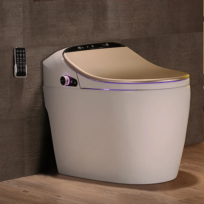 

Intelligent Voice Toilet Without Water Pressure Limit Instant Heating Household Automatic Flip Electric Toilet 68*42*57 CM