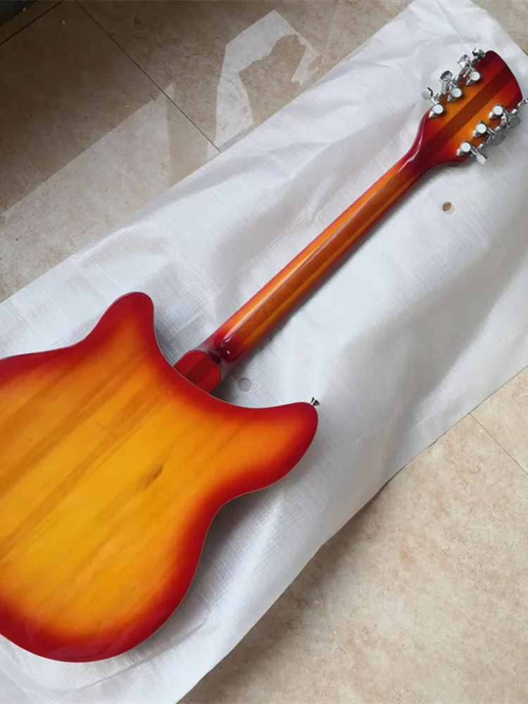 Rickenback-12-String Electric Guitar, Korean Accessories, Midair Center, R Bridge, Customizable Colors