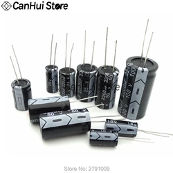 2-50pcs 10V 16V 25V 35V 50V 63V 100V Aluminum Electrolytic Capacitor 100UF 220UF 330UF 470UF 680UF 1000UF 2200UF 3300UF 4700UF
