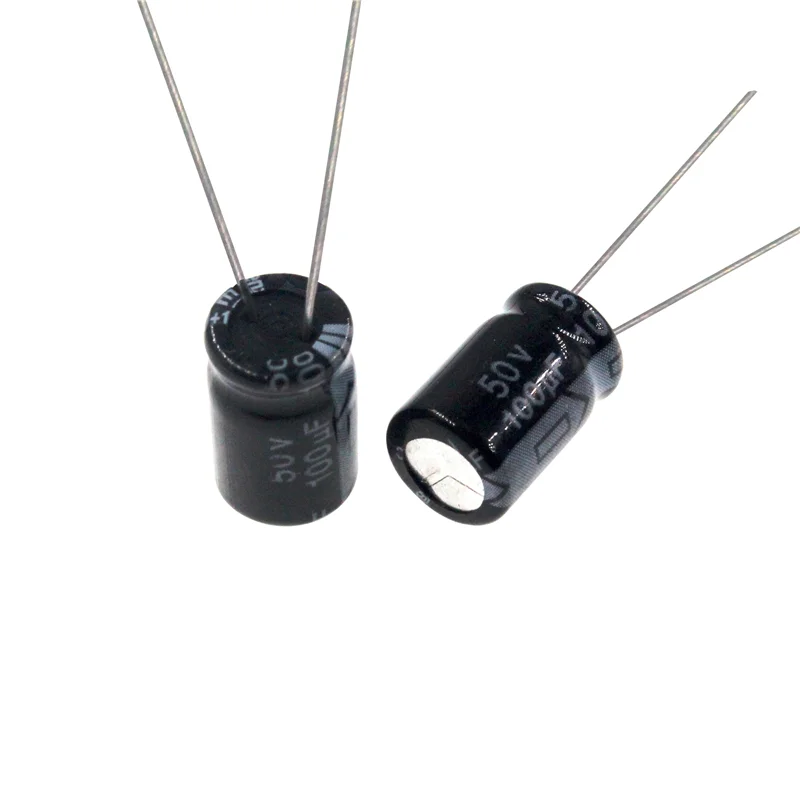 50szt 100uF 50V 100MFD 50Volt 6*11mm Aluminiowy kondensator elektrolityczny promieniowy 100mf50v 100uf50v 50v100mf 50v100uf