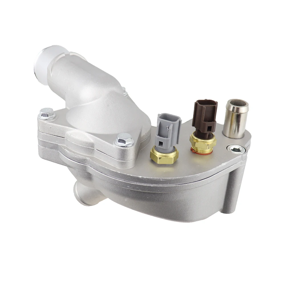 2L2Z8592BA Outlet Pompa Flens Air Pendingin Perakitan Perumahan Termostat Aluminium Cocok untuk Ford Mustang 4.0L 2005-2010 5R3Z8592BA