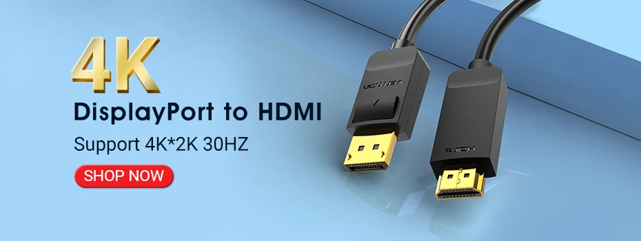 Tions DisplayPort zu HDMI Adapter 4K Männlichen DP auf HDMI Buchse Video Audio Converter für PC Laptop Projektor DisplayPort zu HDMI – Detail 2