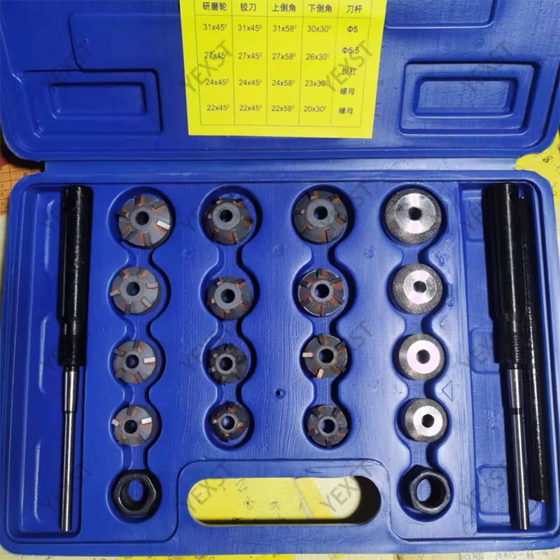 Valve Seat Reamer Motorcycle Repair Cutter Valve Tool Set Fit For Honda Suzuki