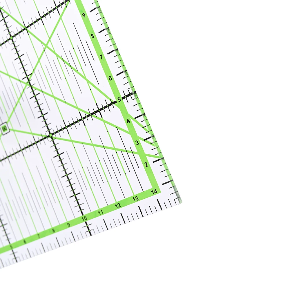 15*15 cm Transparent Quilting Sewing Patchwork Ruler Home Art Cutting Tool Tailor Craft DIY Sewing Measuring Stationary