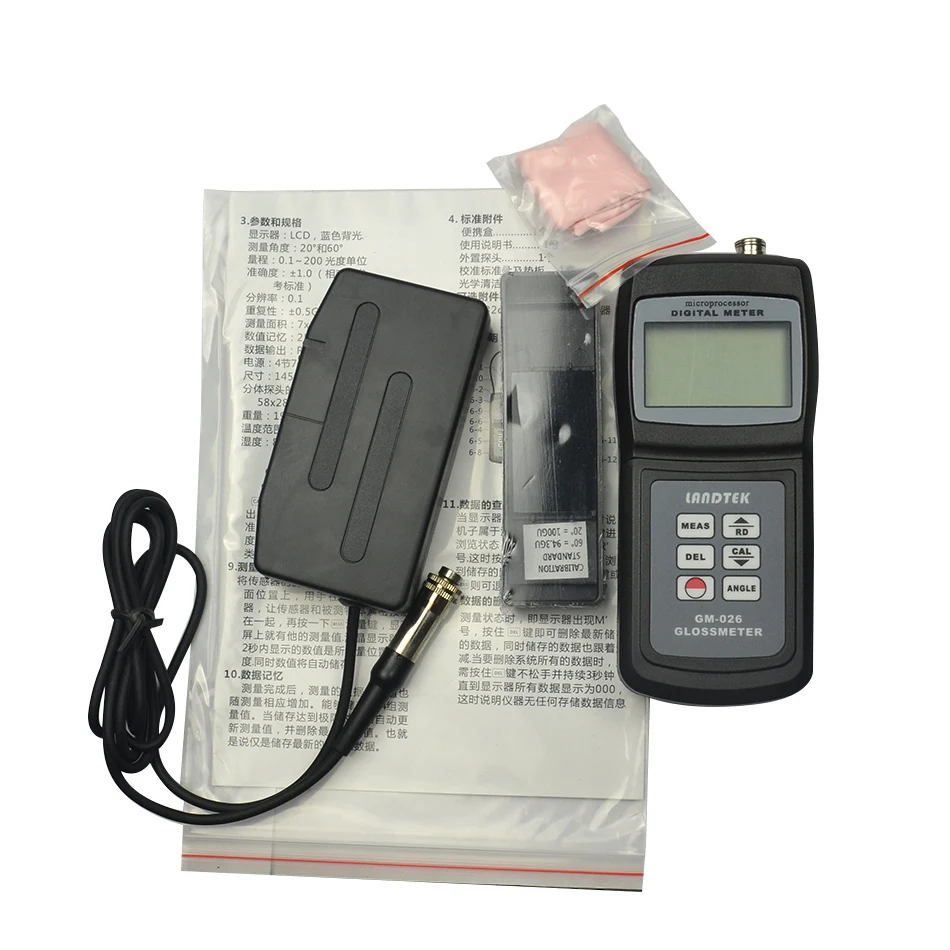 Draagbare Digitale Glansmeter GM-026 Oppervlak Cleaning Gloss Meter Tester Vanceometer Glans Gauge