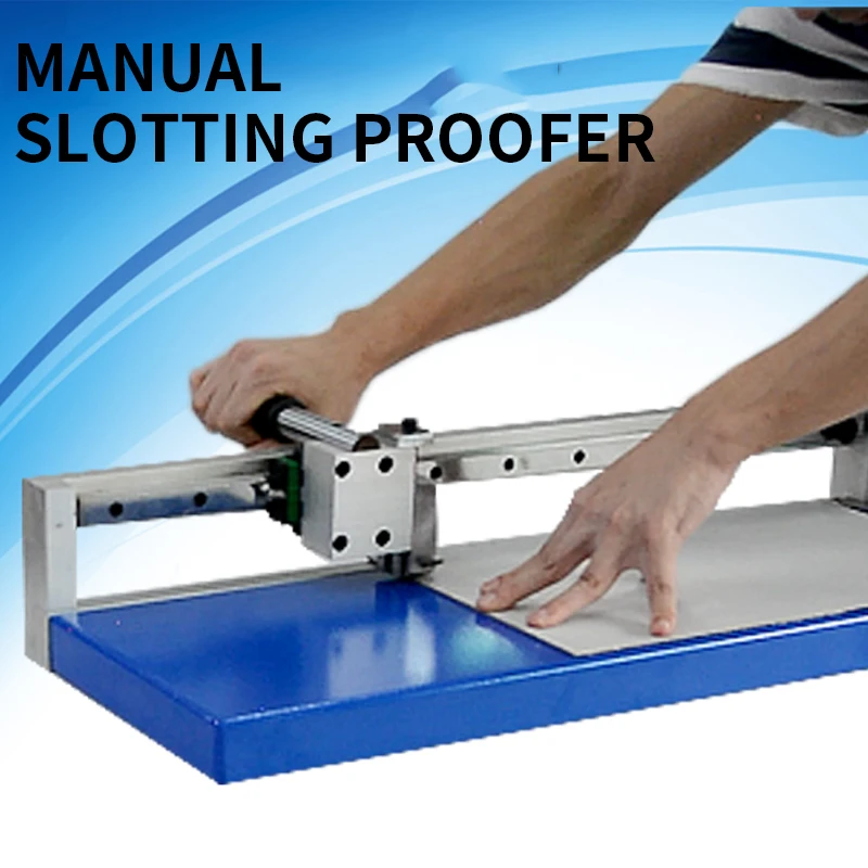 

KC-530 Slotting Proofer Manual Desktop V Slot Machine Gift Box Gray Board Cardboard Slotting Machine