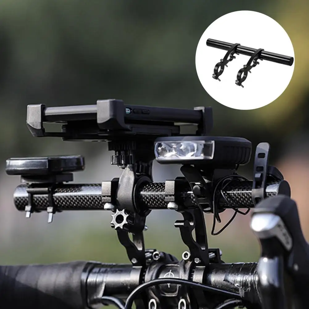 Multifunctional Bike Handbar Bracket Extending with Install Wrench Tube Extender Double Clamp Bicycle Handlebar Cycling Supplies