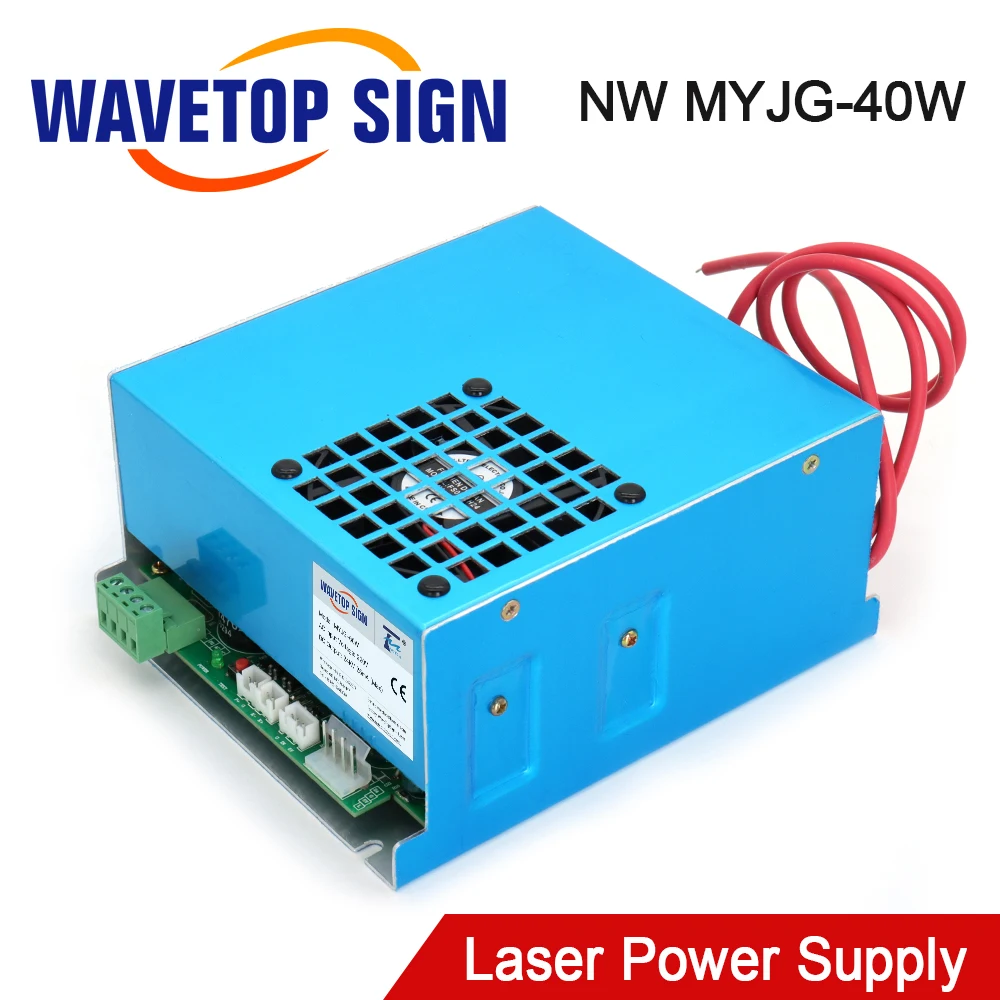 

WaveTopSign 40W NW Co2 Laser Power Supply MYJG 40W 110V/220V for Co2 Laser Tube Engraving and Cutting Machine