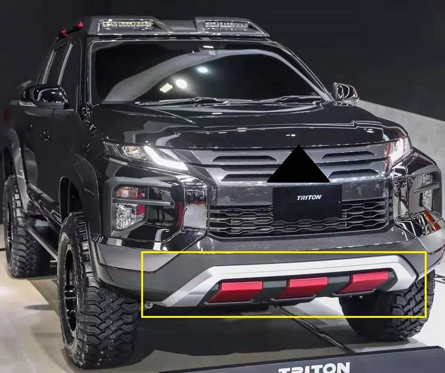 Triton L200 Front Bumper Fit For Mitsubishi Triton L200 Bumper Bar Pickup 2019 2020 2021 Exterior Car Parts Auto Accessories