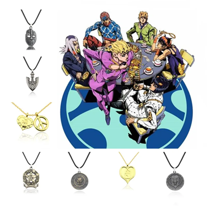 JoJo's Bizarre Adventure Anime Kujo Jotaro Key Pendant Necklace Cosplay Pendant Accessories Gift Halloween