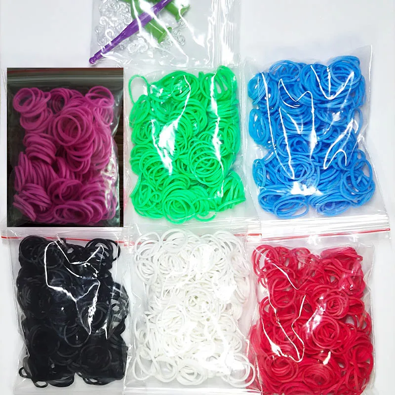 Bandas de borracha para tear, brinquedos diy para crianças, laços, pulseiras, meninas, presente, faixas de borracha de cabelo, refil, tecido de pulseira, 1800 peças