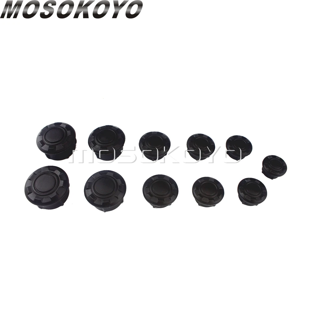 1 Set Motorcycle Frame Plug Caps ABS Black Hole Cover Cap Guards For BMW R nineT  2014-2019  R9T