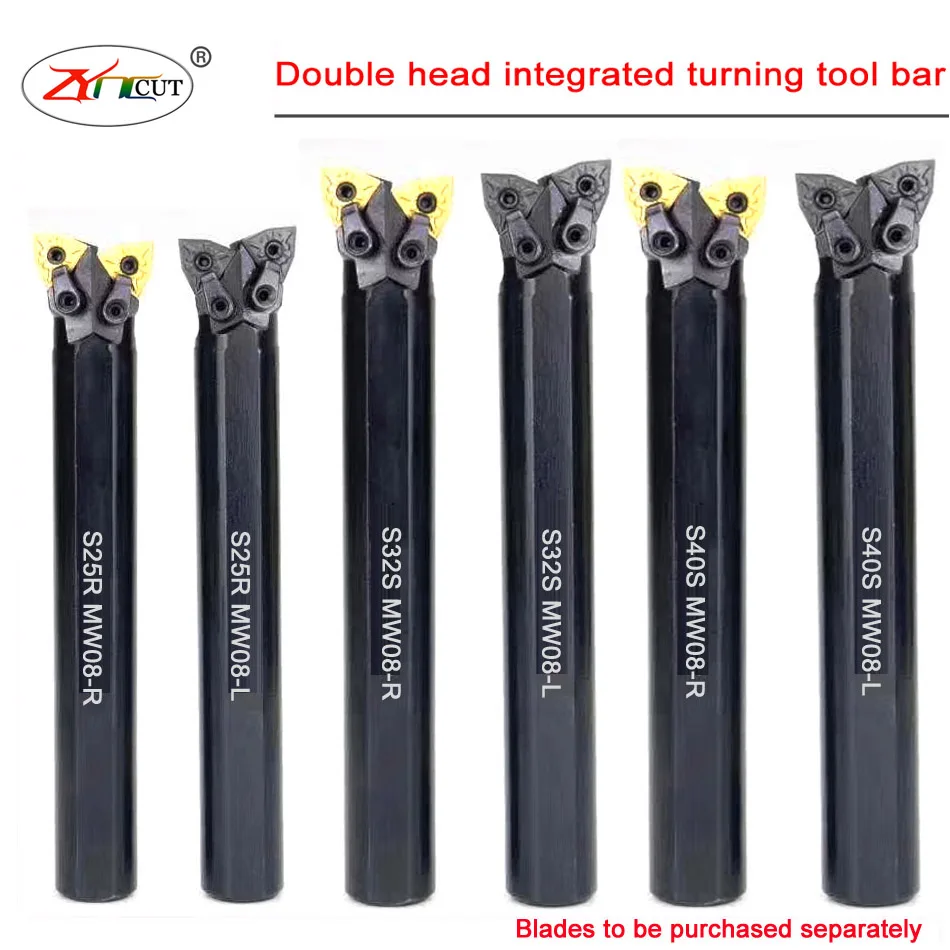 S25R S32S S40S MW08-R -L Inner hole and outer circle one double head Positive and negative integrated compound turning tool bar