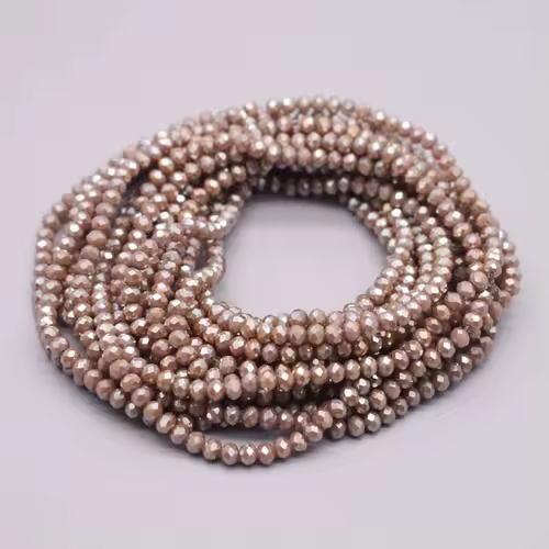 Yanqi 2 3 4mm Rondell Austria Faceted Crystal Beads Round Glass Beads Loose Spacer Beads for Jewelry Making DIY - Image 19