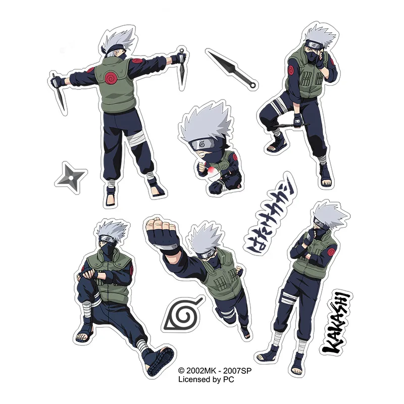 

Brdwn NARUTO Hatake Kakashi Haruno Sakura Uchiha Sasuke Official Authorization Cosplay Stickers Paster