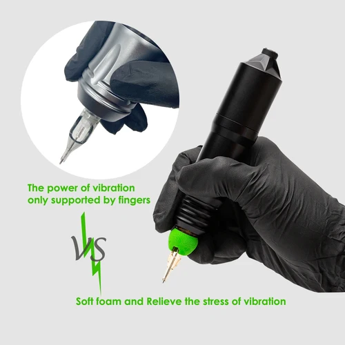 Imagen 2 del producto Cubierta de cartucho de espuma viscoelástica EZ Tact, absorción de impacto para cartucho, agujas de tatuaje, tatuaje cómodo, 30 Uds./100 Uds.