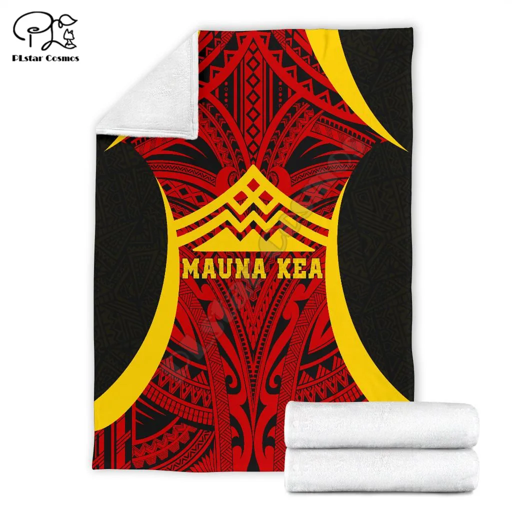 Hawaii Blanket - Protect Mauna Kea 3D printed Sherpa Blanket on Bed Home Textiles Dreamlike HOME ACCESSORIES Drop shipping