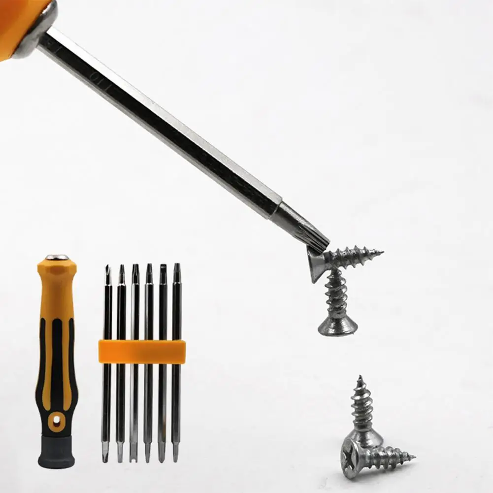 7Pcs/Set 12 in 1 Screwdriver Strong Magnetism Non-Slip Screwdriver Multi-Bit Screwdriver Set Hand Tool herramientas manuales