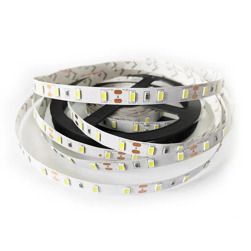 5M 10M IP65 DC12V 2800lm 아이스 블루 15000K 색상 디밍 가능 SMD 5730 LED 유연한 스트립 조명 4300k 따뜻한 흰색 8MM PC 60Led/m