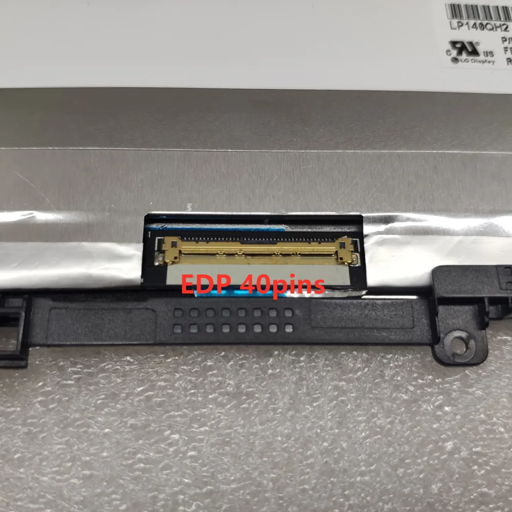 Imagem -04 - Polegada Lp140qh2 Spa2 Lcd Assembléia Tela de Toque para Lenovo Thinkpad x1 Yoga 3rd Gen 01yt246 01yt247 01ay926 01ay927 14