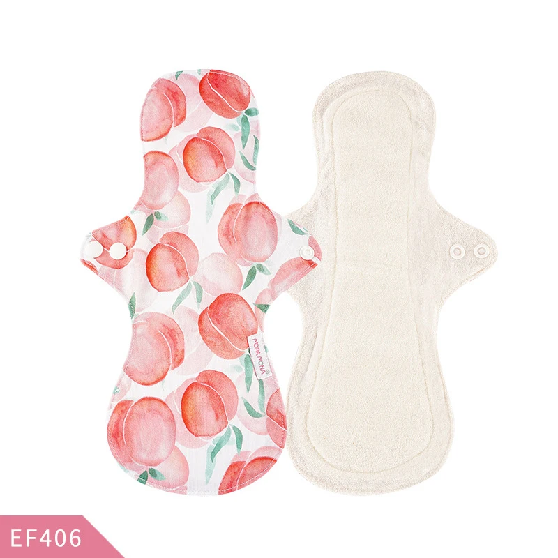 Saiantth L Washable sanitary napkin bamboo fiber skin-friendly recyclable menstrual pad Breathable mom nursing cloth