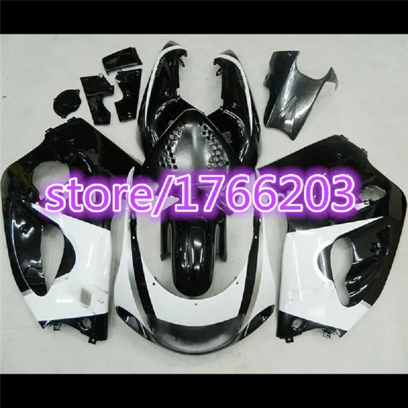 Black white For SUZUKI GSX600 750 GSXR 600  1996 1997 1998 1999 2000   GSXR600 750 96 97 98 99 00  Fairing