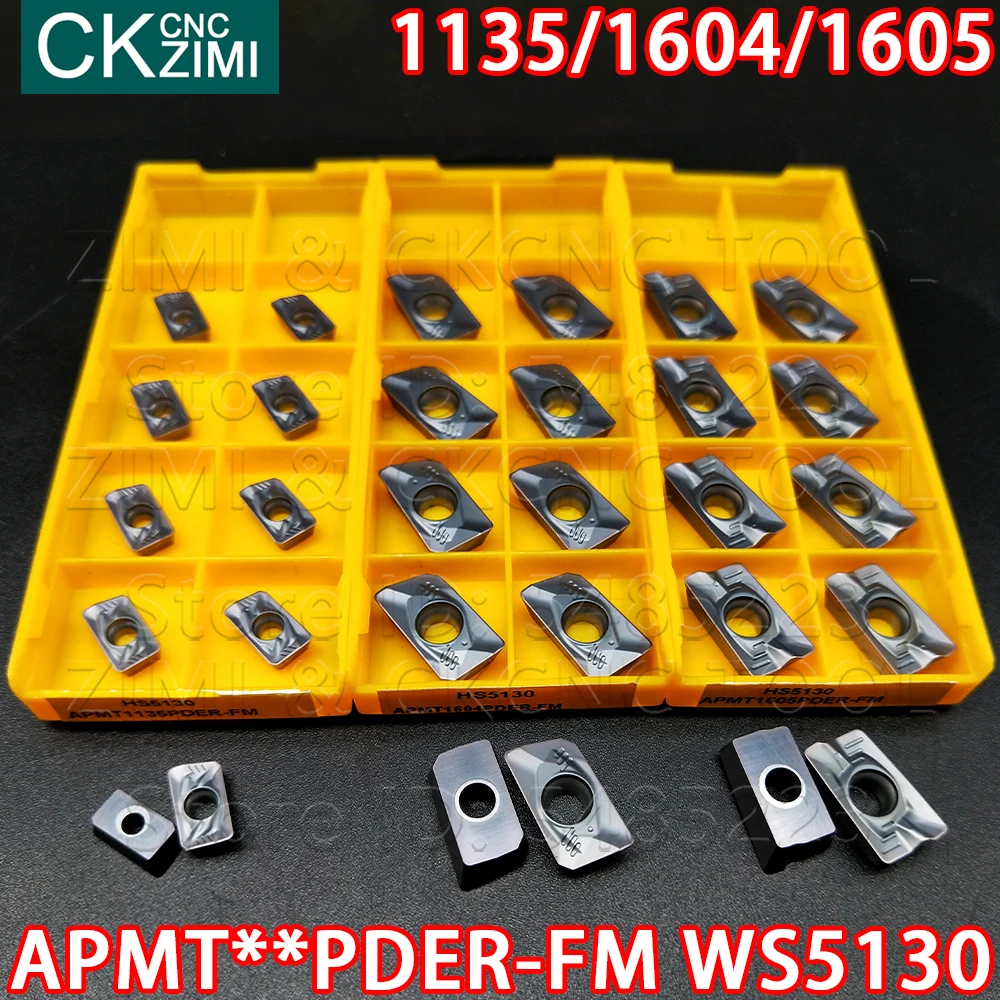 APMT1135PDER-FM WS5130 APMT1604PDER-FM WS5130 APMT1605PDER-FM WS5130 HS5130 Carbide Sisipan Penggilingan Sisipan Alat APMT untuk Baja