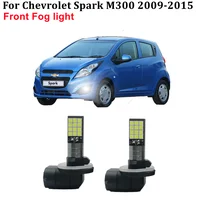 Luces antiniebla delanteras para coche, luces de circulación diurna, chip 2009, 12V, para Chevrolet Spark 3 M300 2015-3030