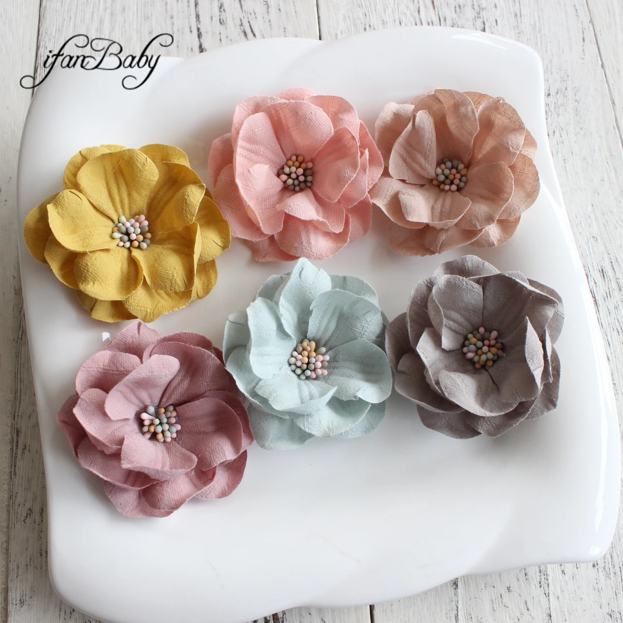 Flower Accessories Craft Fabric Flowers Baby Girl Hair Flowers