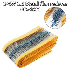 Metal o resistor do filme, 1 W, 4W, 1% 1R ~ 1M, 100R, 220R, 330R, 1K, 1.5K, 2.2K, 3.3K, 4.7K, 10K, 22K, 47K, 100K, 100, 220, 330, 1K5, 2K2, 100 PCes Lote 3k3 4k7