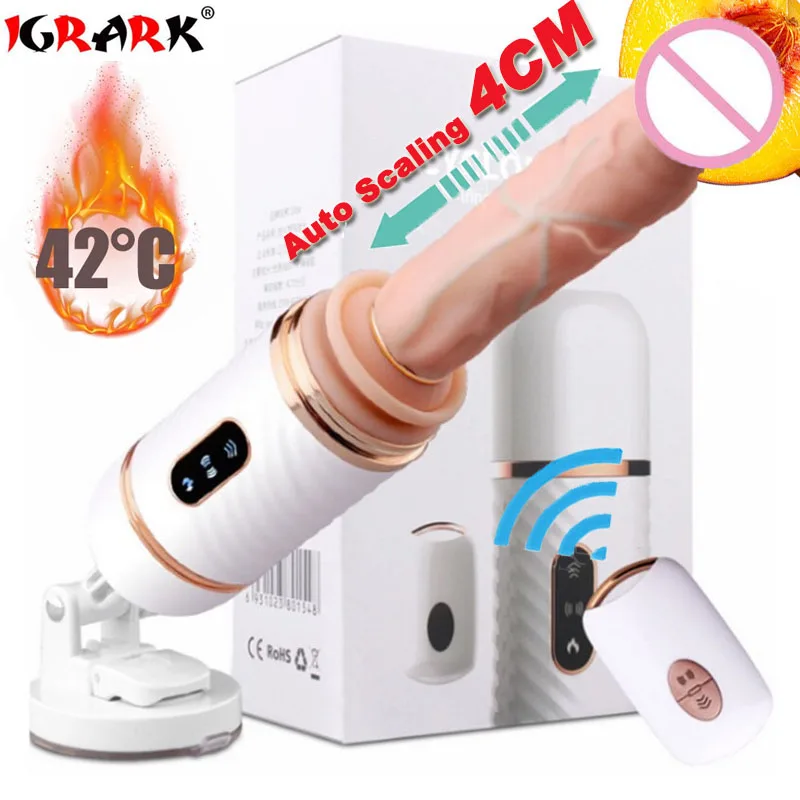 Wireless Remote Control Automatic Masturbation Pumping Gun Sex Machine Telescopic Dildo Vibrators for Women Sex Toys for Women