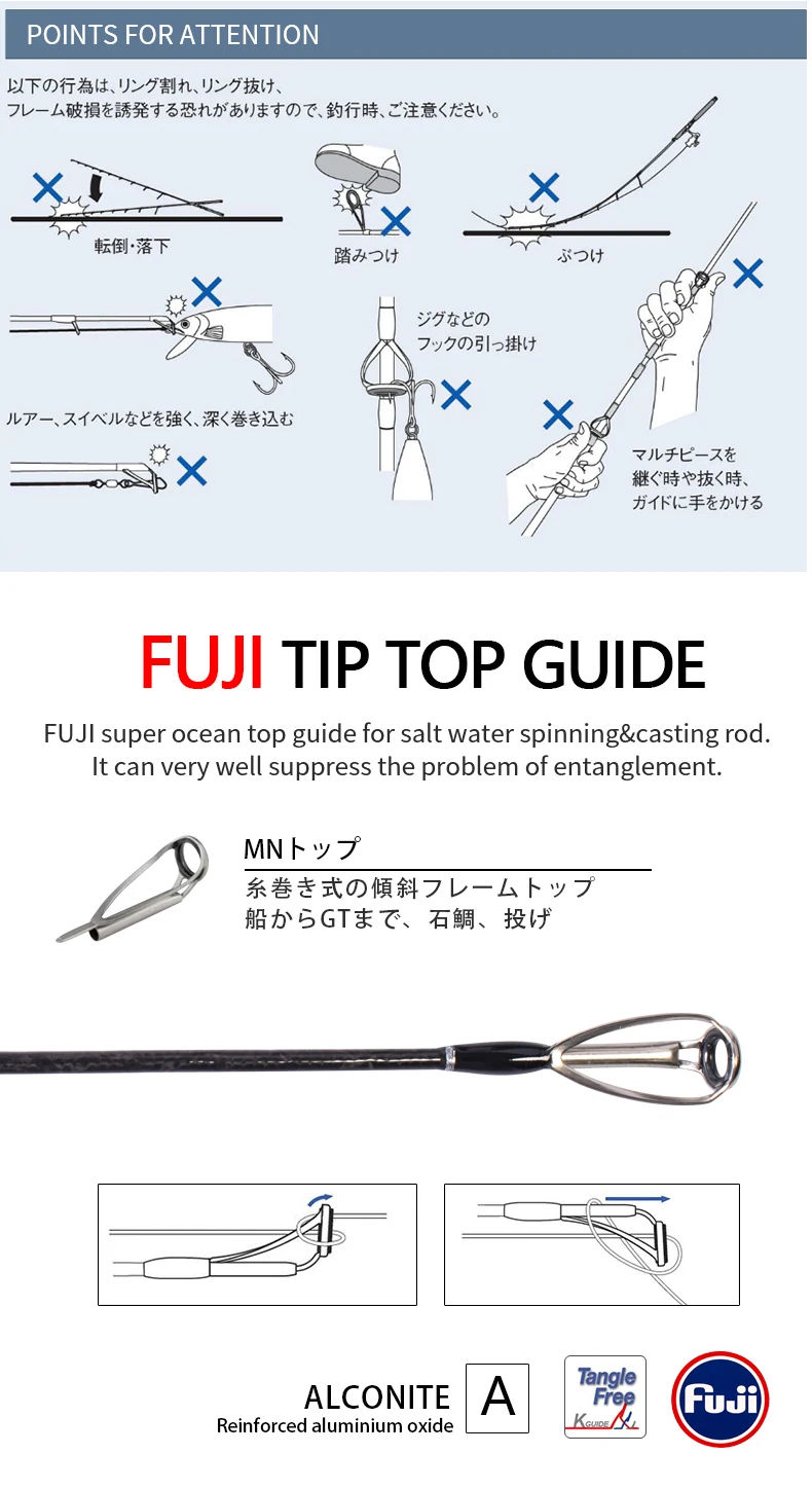 MADMOUSE Japan Full Fuji Parts Slow Jigging Rod 6'3 Jiggewicht 80-350G 15kg Spinn-/Casting-Bootsrute Salzwasser-Angelrute – Detail 6