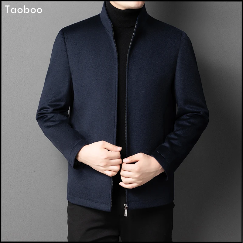 

Taoboo Brand New Men's Winter Jacket High Quality Men‘s Woolen Blazers Business Casual Male Coat Winter Long Parka For Gentleman