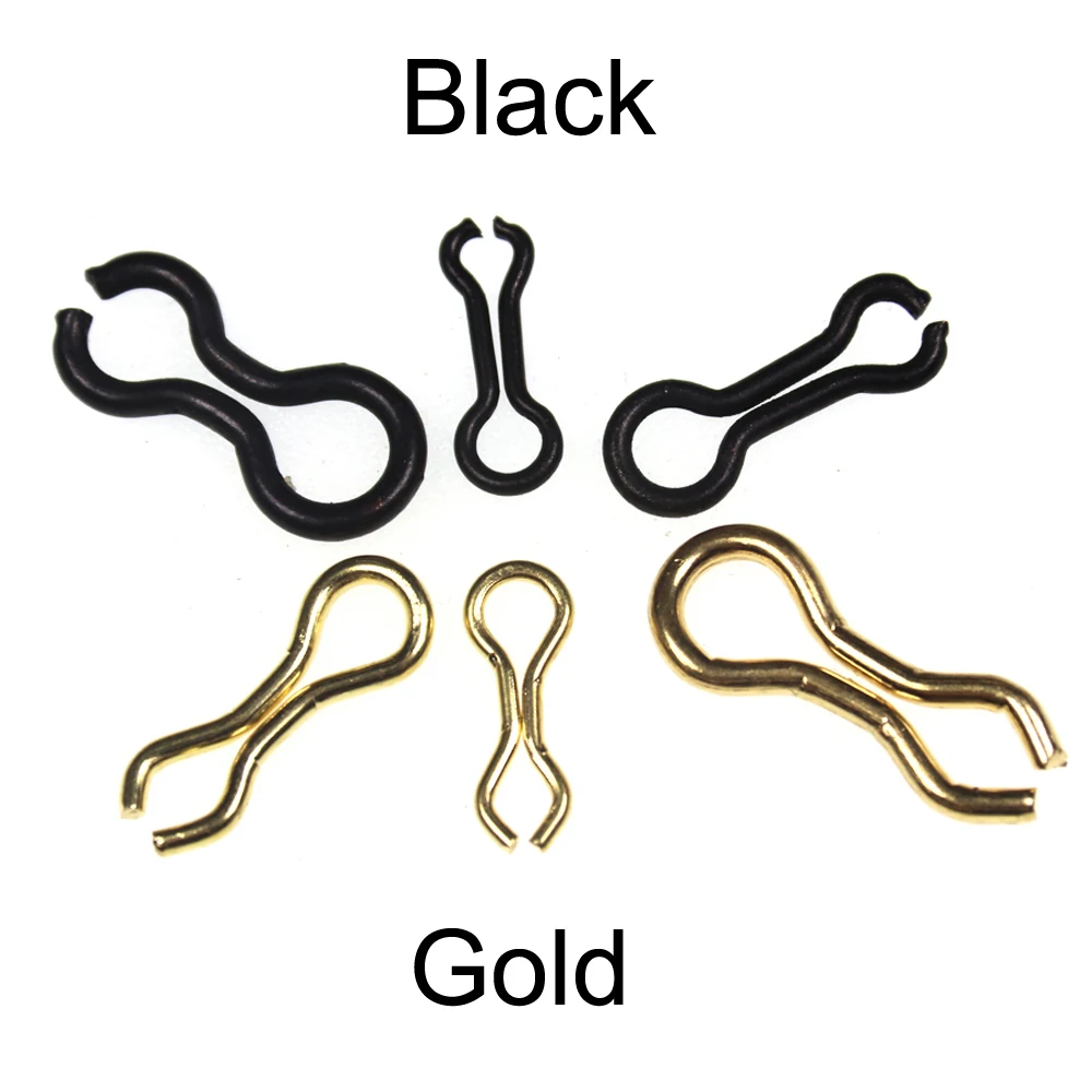Bimoo 50pcs S M Stainless Steel Brass Fishing Sinker EyeLet Splay Ring Swivel DO-IT Mould Loops for Metal Jigs Hard Lure Weight