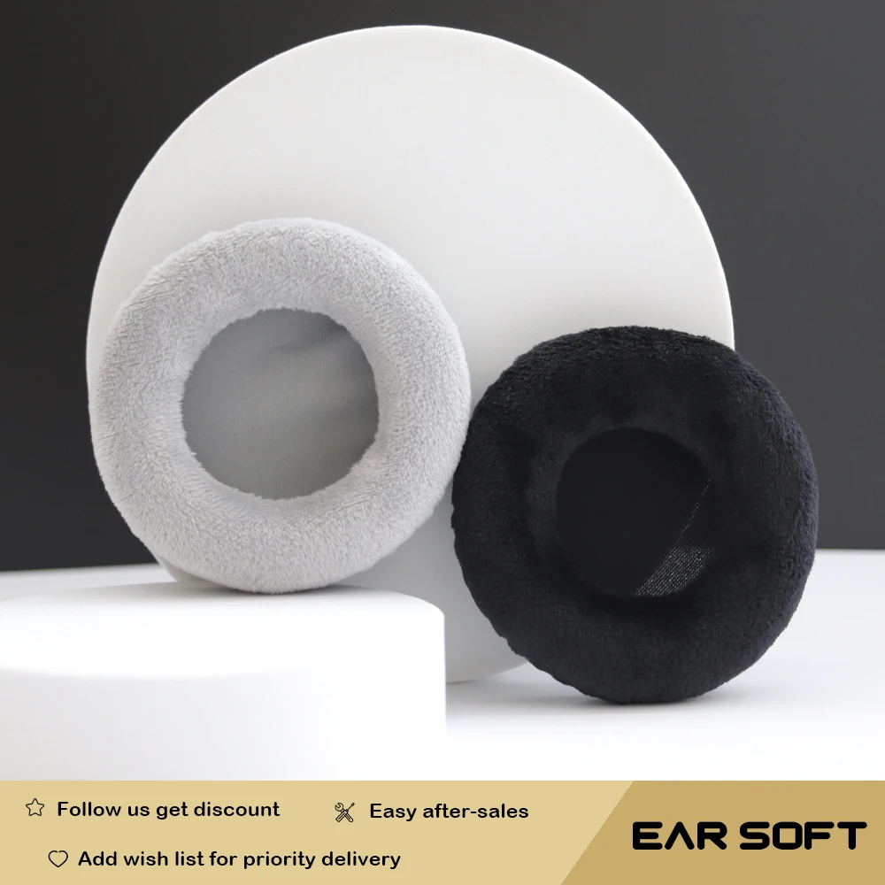 

Earsoft Replacement Cushions for Samson SR850 Headphones Cushion Velvet Ear Pads Headset Cover Earmuff Sleeve