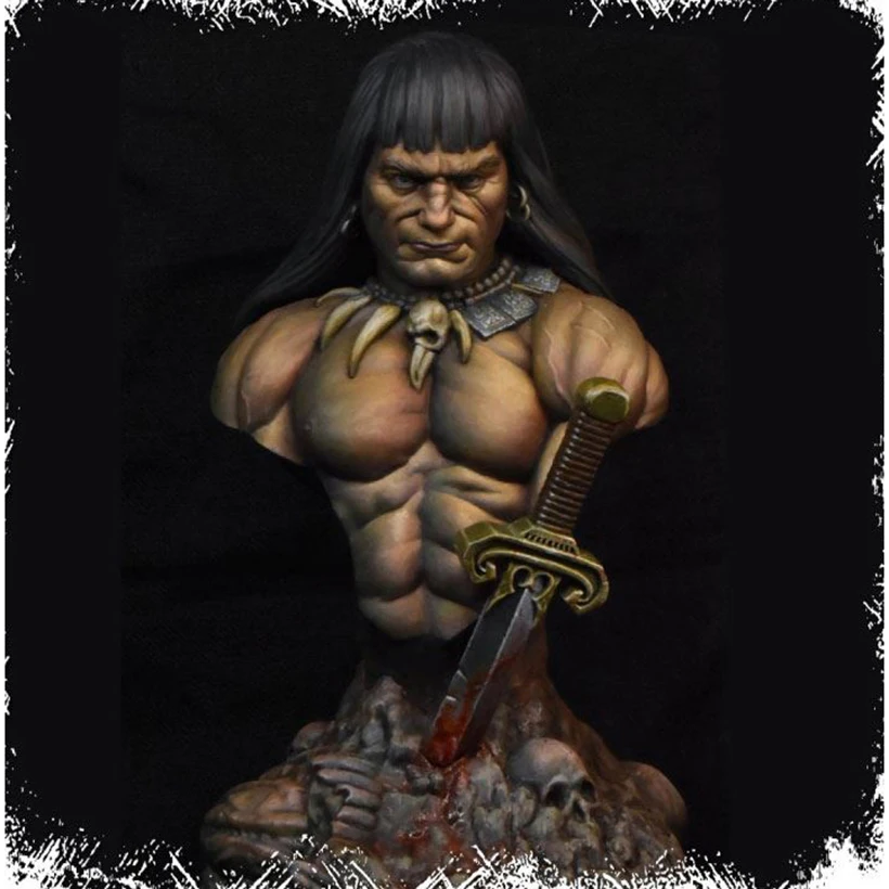 Resin Figure 1/10 ancient man fantasy bust Model Unassambled Unpainted Figure Building Kit