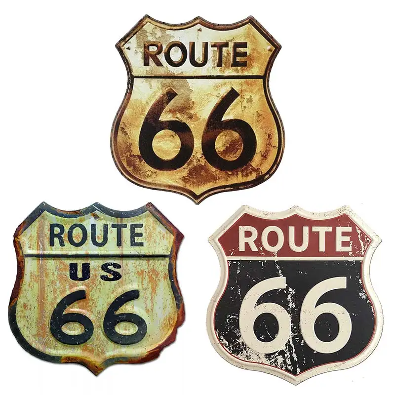 

S50435# Various Sizes Personality PVC Decal California Us 66 Highway Road Waterproof Car Sticker on Motorcycle Laptop Decorative