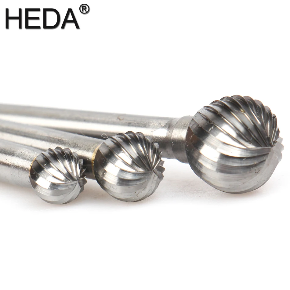 HEDA-مجموعة أدوات يدوية لنقش الخشب ، 6 مللي متر-16 مللي متر كربيد التنجستن ، قاطع دوار ، ملف معدني