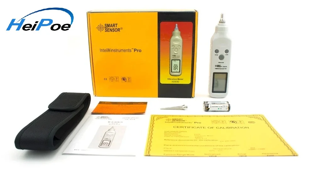 Smart Sensor AS63D pocket vibrometer, Pen Vibration Meter Tester Gauge Analyzer