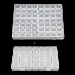 84/56 Grids Diamond Painting Accessories Box Rhinestone Embroidery Crystal Bead Organizer Storage Boxes Case Container Tools