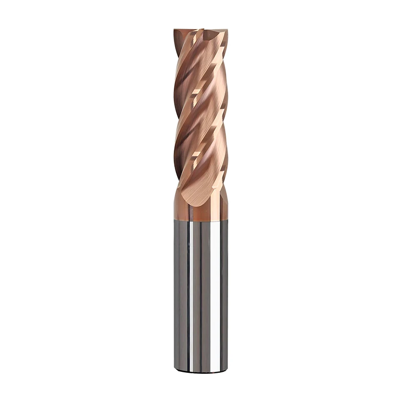 55 Degree Tungsten Steel Milling Cutter Carbide 4 Flute Coating End Mill CNC Tool Flat Knife D8 10 12 14 16 18 20mm