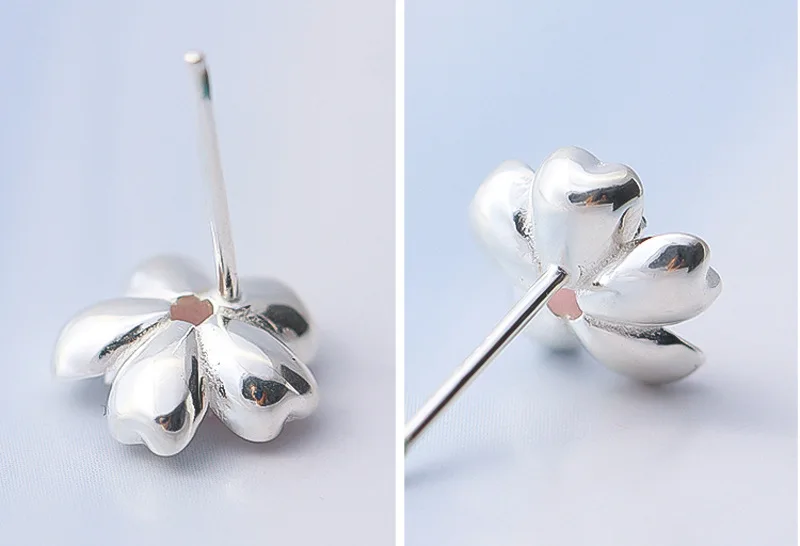 REETI New Hot Fashion 925 Sterling Silver flower Earrings for Women Girls Gift Fashion Statement Jewelry korean earrings