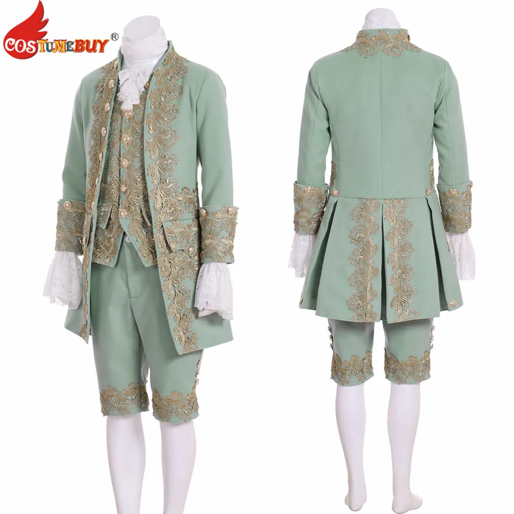 

Costumebuy 18th Century Court Suit Rococo Men's Colonial Washington Victorian British men Marie Antoinettte Costume Custom Made