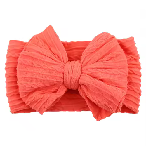 Solid Cable Bow Baby Headband for Child Nylon Layers Headwear Kids Elastic Turban Headwraps Newborn Boys Girls Hair Accessories - Image 19