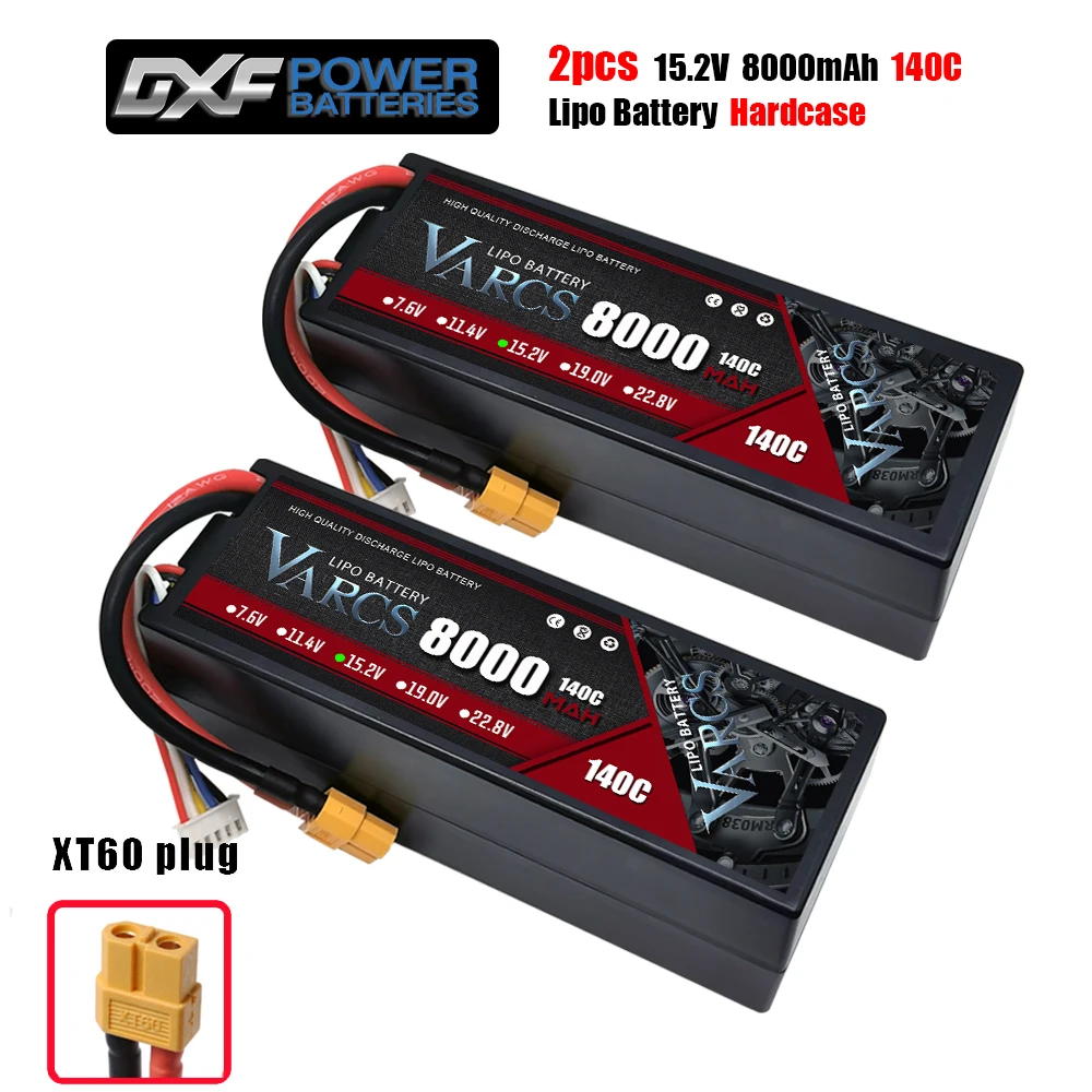 Varcs 4S Lipo Batterij 130c 140c 8000Mah 8400Mah 7500Mah 6300Mah 5400Mah Xt60 Ec5 Trx T/Deans Xt150 Plug Voor Rc 1/8 Buggy Auto