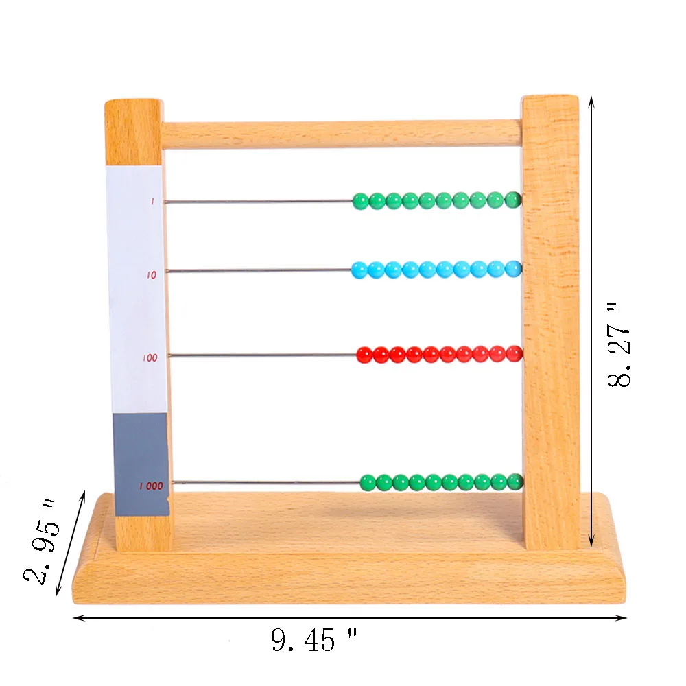 Montessori Small Bead Frame Montessori Mathematics Math Toys Educational Preschool Learning Material