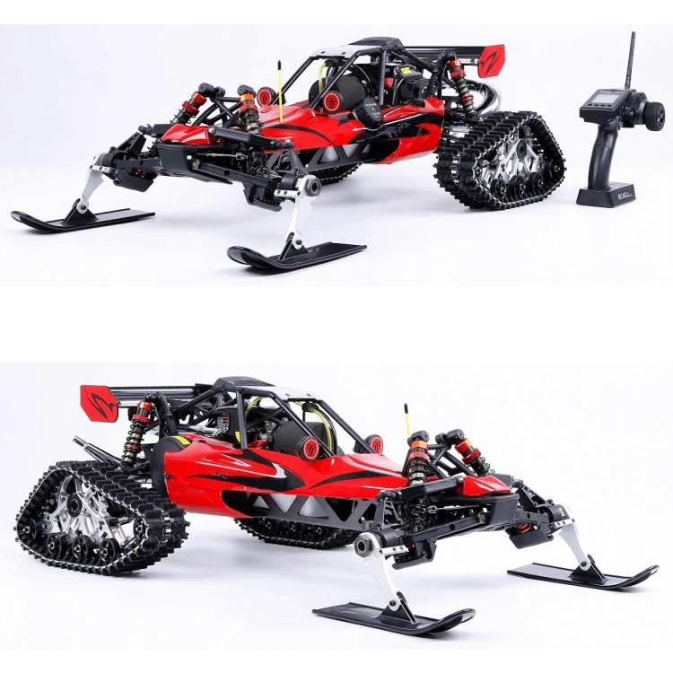 

1/5 ROFUN 30.5CC Petrol Engine Tracked Vehicle Snowmobile with Symmetrical Steering 2WD RC Truck for Baja 305AS 5B